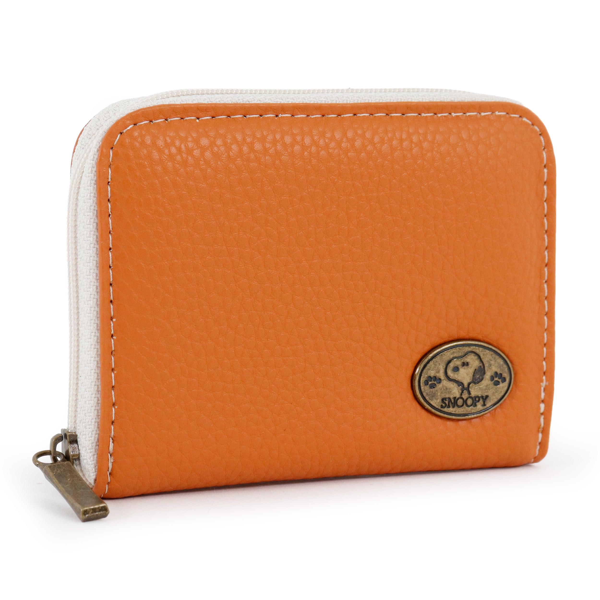 Snoopy Coin Purse with Cute Antique Design Women s Zipper-Round Brooch Orange оранжевый 4090₽