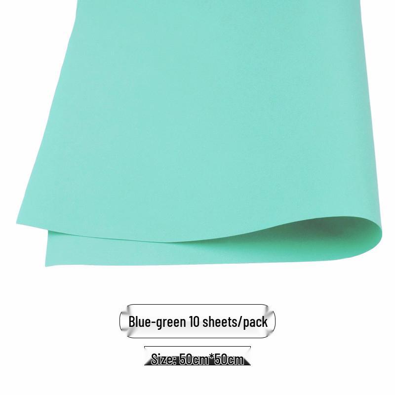Colored Foam Paper Pack - 10 Sheets, 10 Colors - for Crafting & Origami