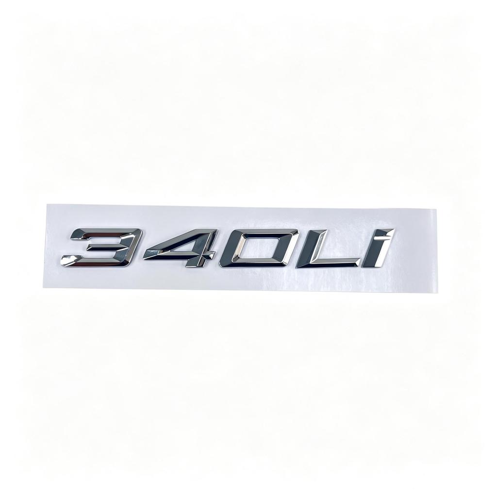Compatible BMW 3, 5, 7 Series 320Li, 530Li, 740Li Rear Emblem Displacement Sticker.