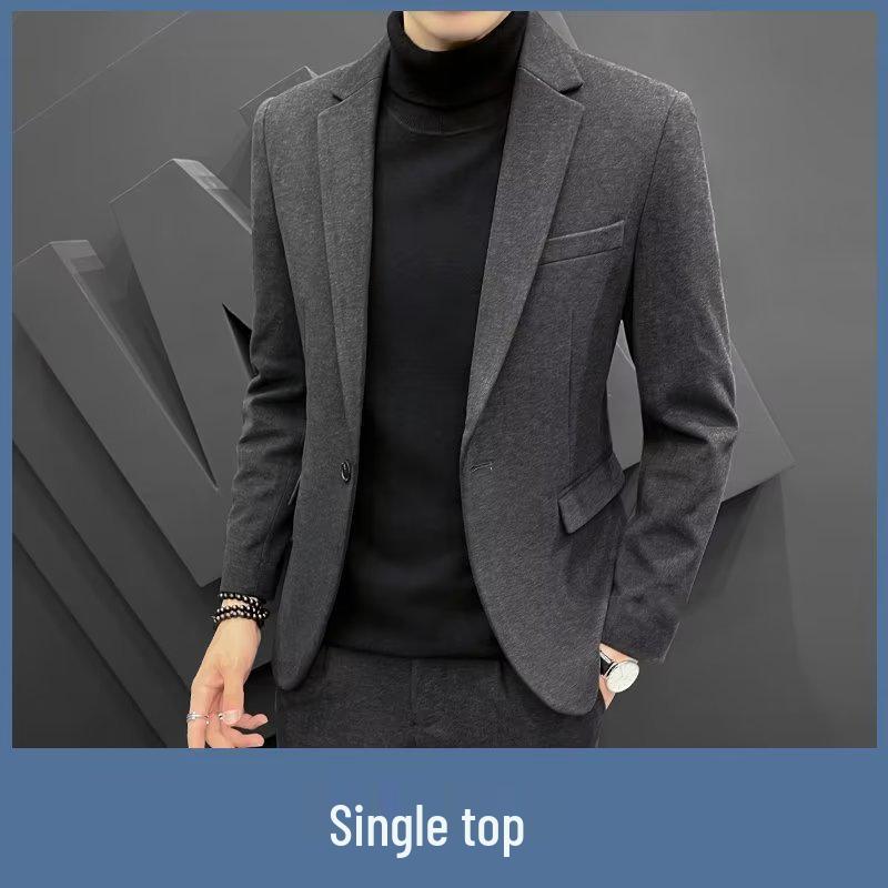 Men’s Slim Fit Woolen Blazer Suit Set - 2024 Autumn/Winter Collection