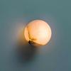 Modern Mid-Century Marble Wall Lamp - Round Nordic Design for Living Room, Hallway, Bedroom, and Balcony