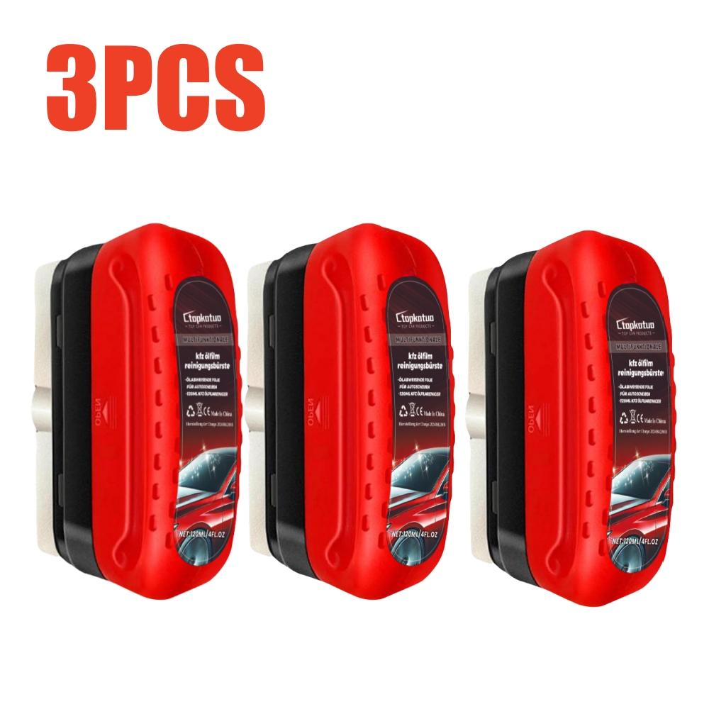 

3шт. Очиститель ветрового стекла для холодного стекла, мощный очиститель лобового стекла, мыло, щетка для удаления масляной пленки, очиститель для автомобильных стекол, щетка для чистки окон