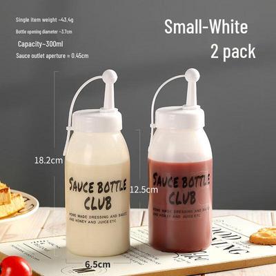ZISIZ Silicone Salad Dressing Squeeze Bottle