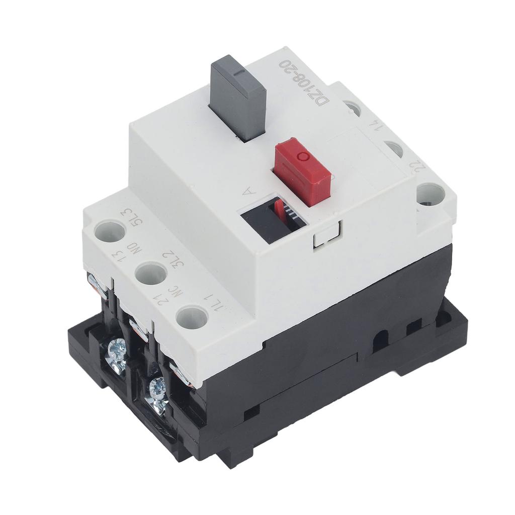 Moulded Case Circuit Breaker Rail Mount Automotive Motor Protector AC380V 3P DZ108‑20