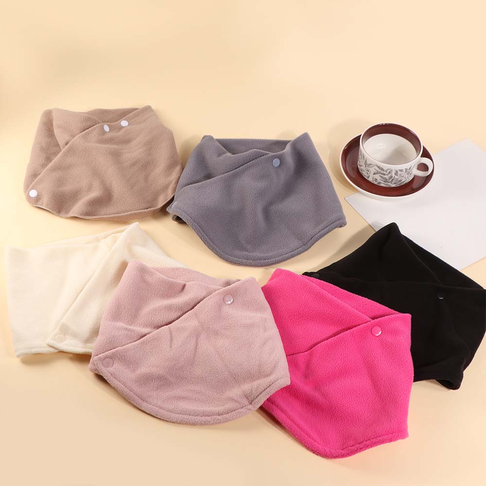 Warm halten Fleece-Halstuch, einfarbig, Plüsch-Halsabdeckung, modischer Plüsch-Nackenschutz für Damen