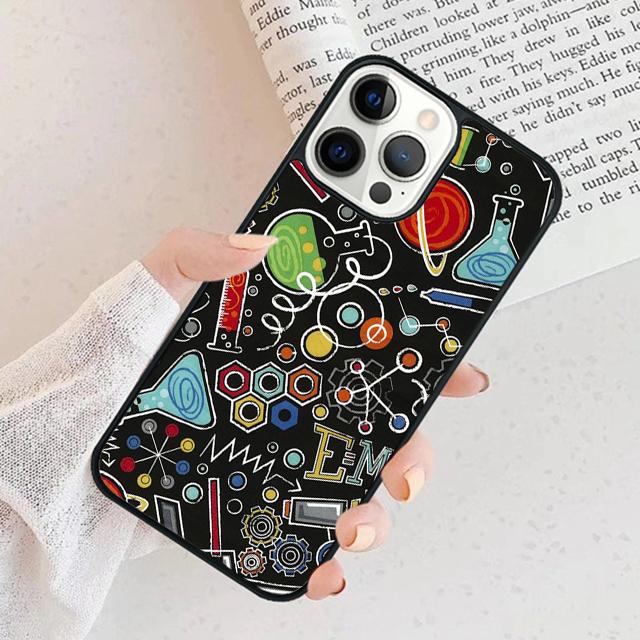 Physics Chemical Mathematics Phone Case For iPhone 17 Air 16 16e 15 14 plus 11 12 13 Pro max Bumper Shell Cover coque