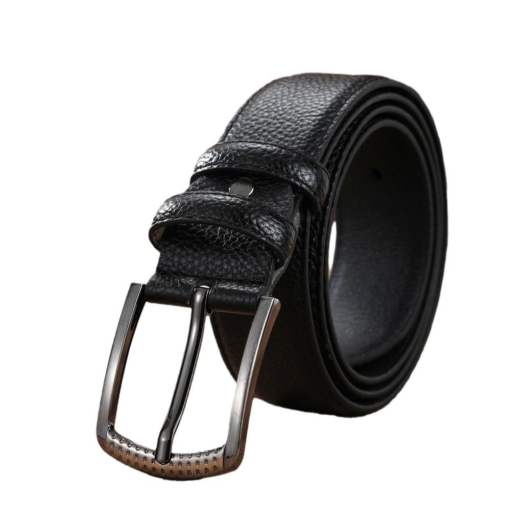 Men'S Pin Buckle Belt Casual Pants Belt Scratch-Resistant Wear-Resistant Clothing With Belt