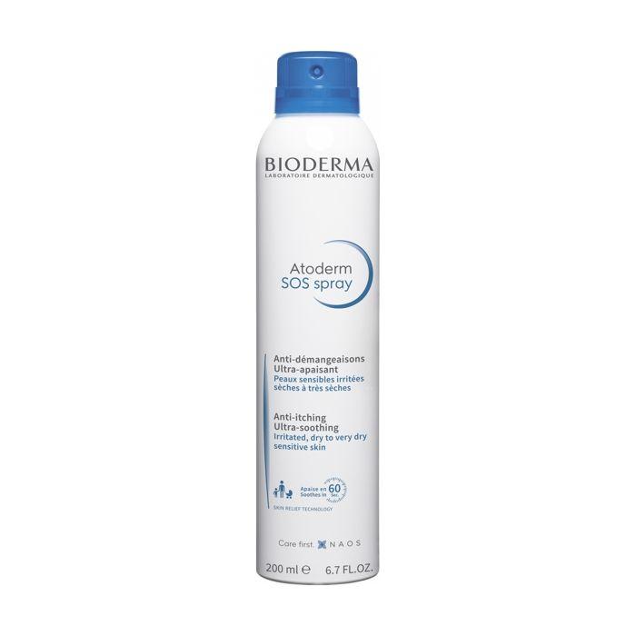 Kløestillende spray - Bioderma - Atoderm SOS - 200ml - Meget tørr hud - Uparfymert