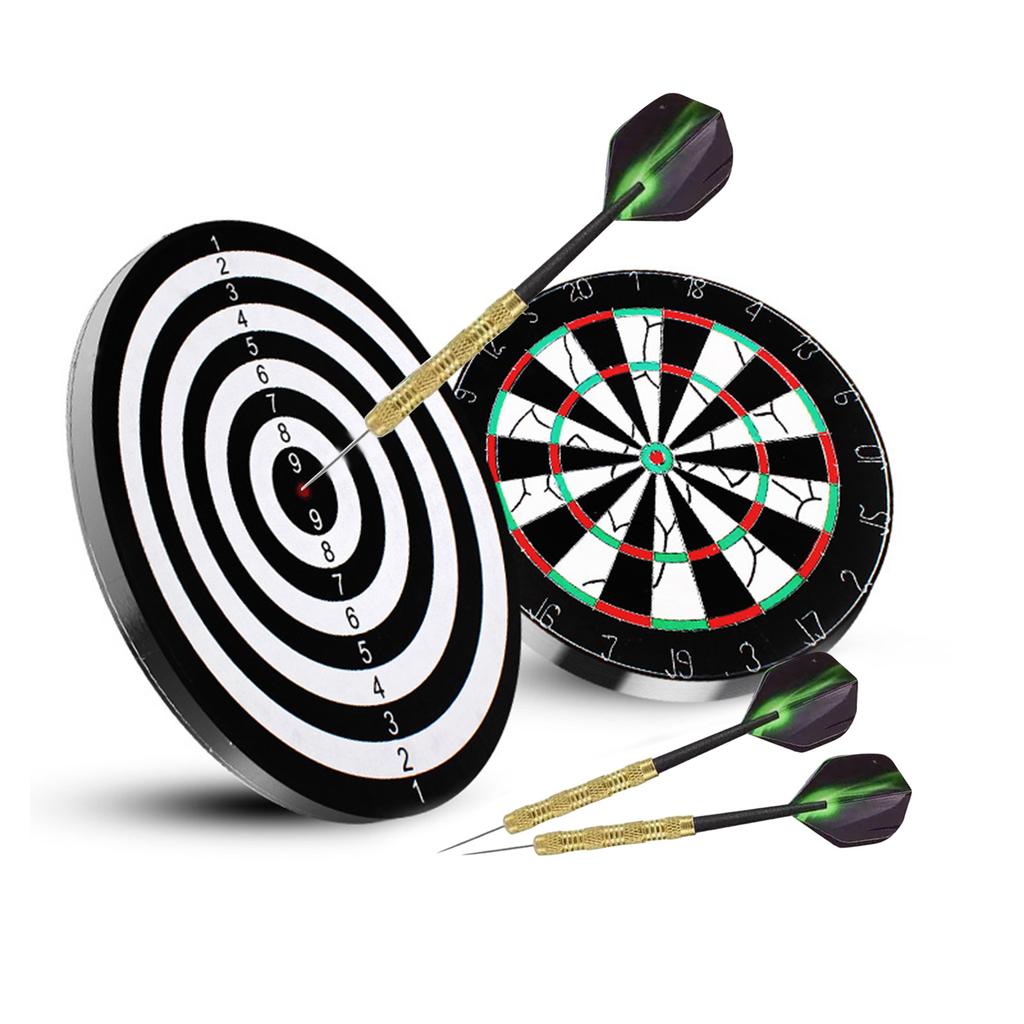 Set of 12Pieces Steel Tip Darts, Not Easy to Break and Bend Profession 14g Metal Steel Tip Darts with Plastic Shaft