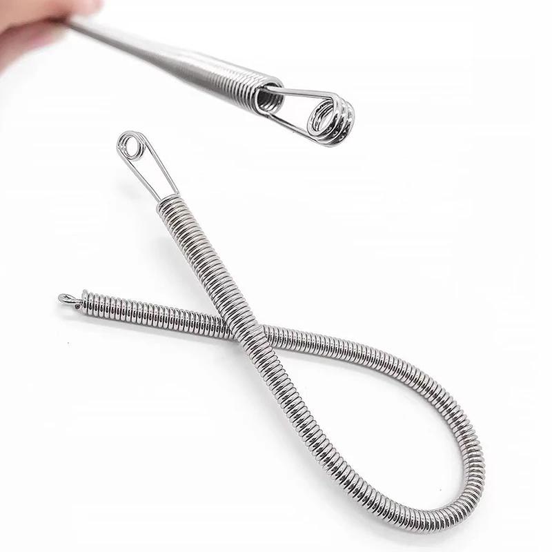 Bendable Spring Drawstring Threader Clip Pants Hoodies Elastic Band Lace Cord Flexible Drawstring Thread DIY Sewing Accessories