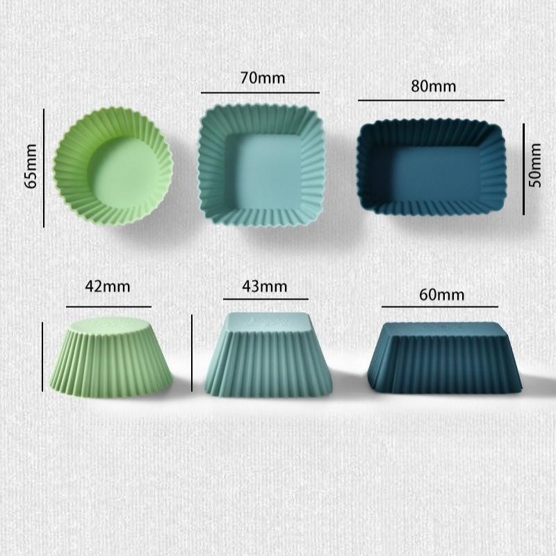 Silicone Reusable Cupcake Baking Cups Non-Stick Muffin Pastry Cake Liners Molds Sets