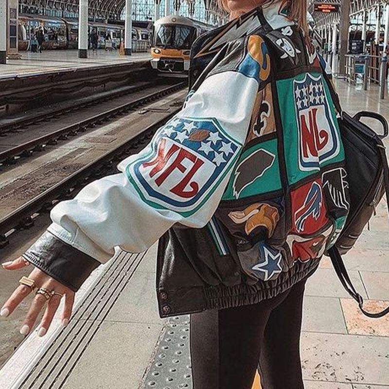 Demons Hunters Bomberjacke Für Mädchen - Y2K Streetwear Mit Knopfleiste