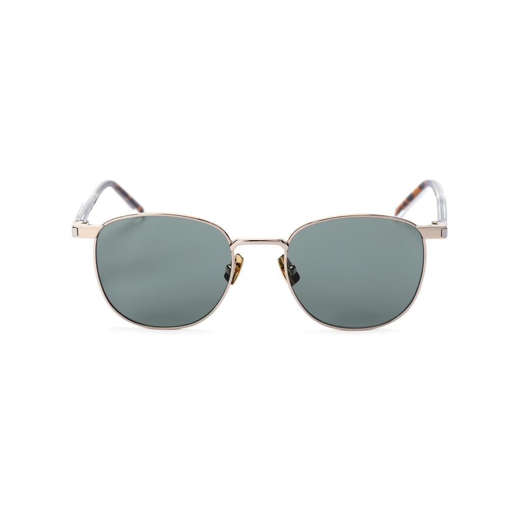Saint Laurent Metal Round Sunglasses Unisex sunglasses Gold SL747003