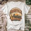 Vintage Nashville Tennessee Music City Guitar Skyline T-Shirt, Retro Country Concert Tee