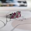 Серебряное кольцо с натуральным рубином 5.59ct, фианитами, вес изделия 5,16 гр (2205029)