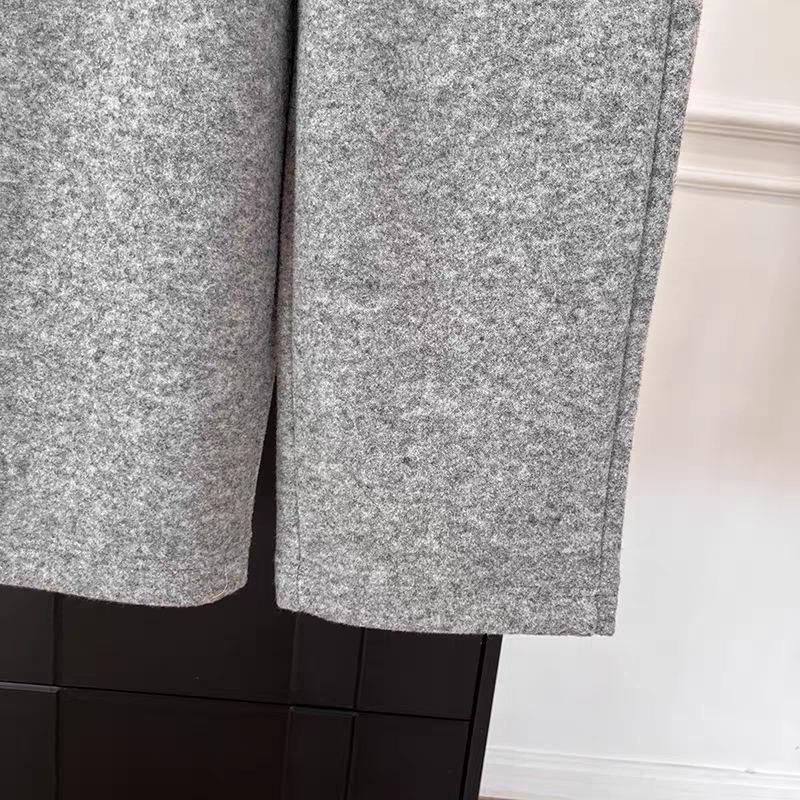 Machu Pants: Women's Thickened Brushed Wool Casual Harem Pants, Nine-Point Petite Winter Trousers