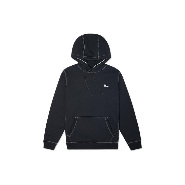 Толстовки Converse Унисекс Черные С капюшоном Умеренный Обычный 10021571-A01 XXL