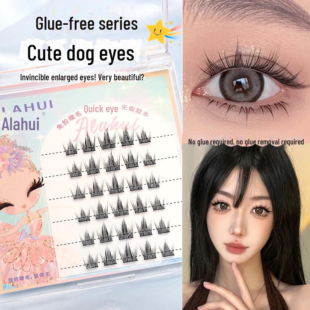 Glue-Free, Formaldehyde-Free Sunflower False Eyelashes – Safe and Natural Feel