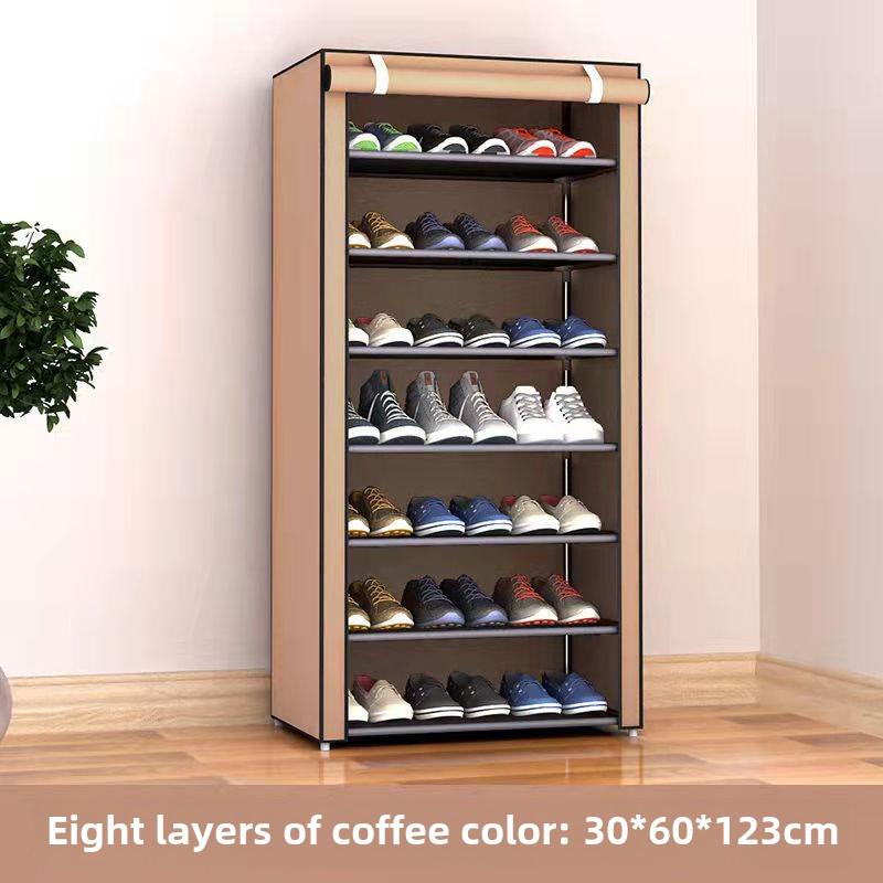 Multi-Layer Steel Shoe Rack: Dustproof, Economical Storage Solution for Dorms and Homes