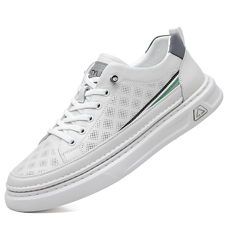 

Little white shoes men s summer new breathable casual comfortable sports business casual shoes versatile men s board shoes 44 белый