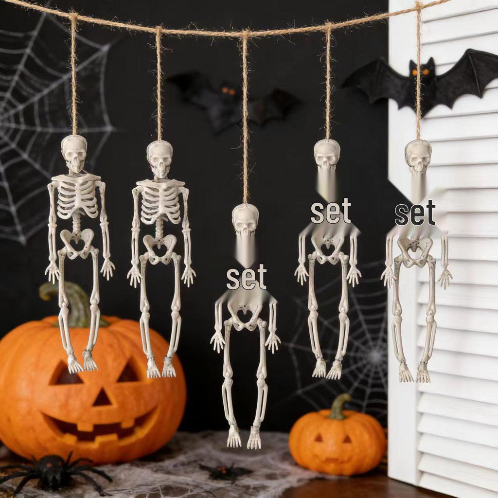 Ciondolo Teschio Scheletro di Halloween: Decorazioni per Festa dell'Orrore del Festival dei Fantasmi