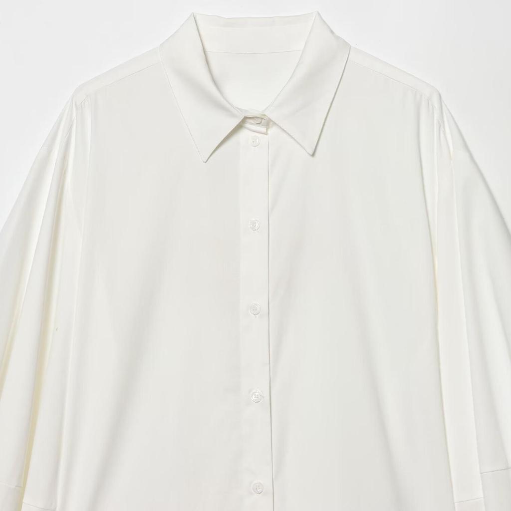 TAOP&ZA Women's Korean Style Puff Sleeve Poplin Shirt - 2026 Spring Collection