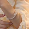 Elegant French Pearl Bracelet: Chic Retro Design for Women