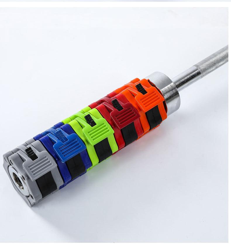 Nylon-Sicherheitsschnalle für Hantelstangen, professionelle schnelle österreichische Stangenschnalle, hochwertige 5 cm Kunststoffschnalle, Schnallenschloss, 4 Stück