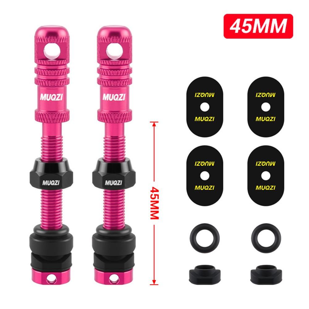 45mm Length Tubeless Presta Valve Stem Tubeless Design Bicycle Air Nozzle Bicycle Accessories