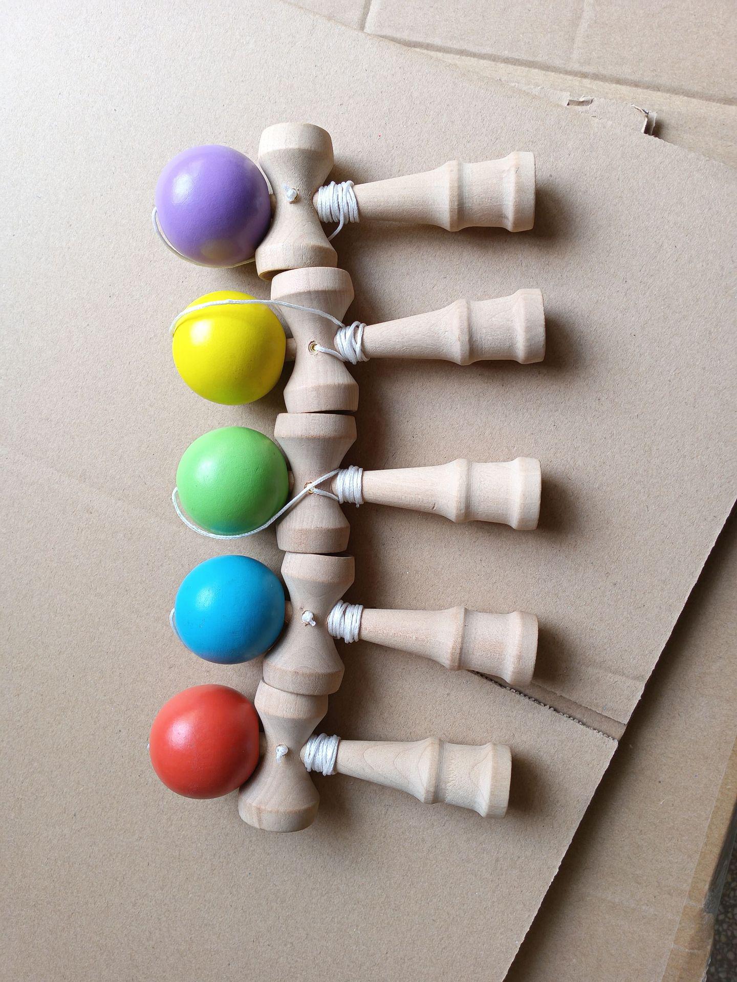 

Wooden Skill Ball: Traditional Fun Toy for Children - Popular Festival and Fair Gift