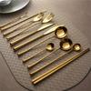 304 Stainless Steel Mirror Light Luxury High Value Steak Knife Fork And Spoon Three-piece Western-style Tableware Dessert Fork