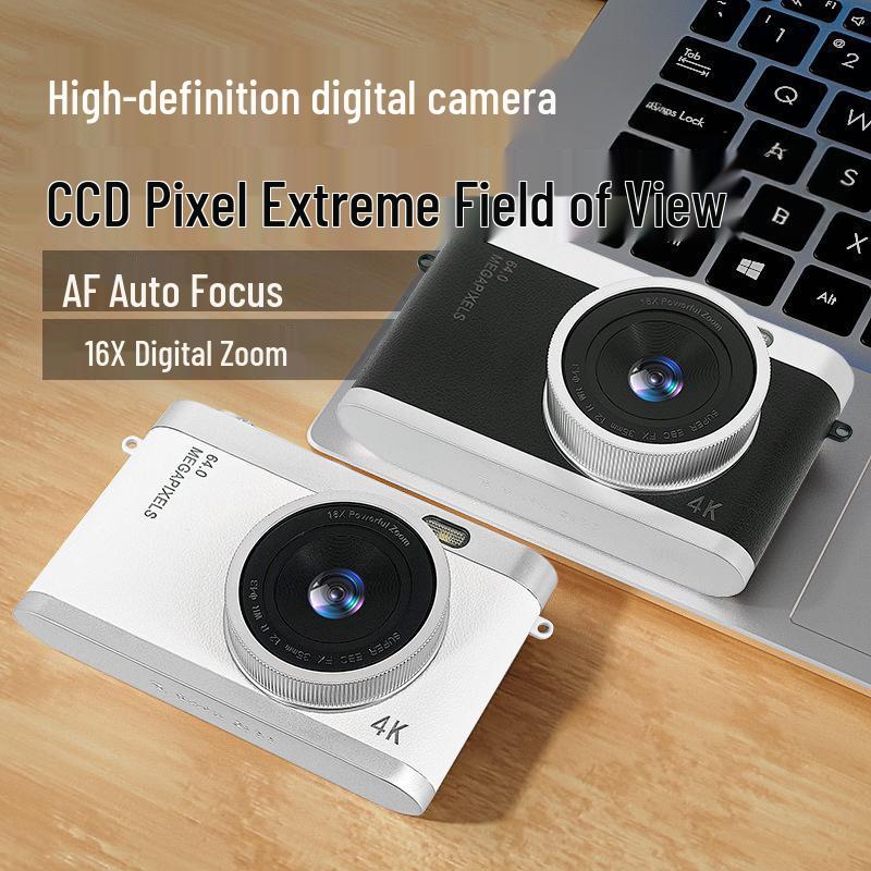 4K HD Mini Digital Camera with Optical Zoom for Students