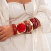 Exaggerated Resin Smudge Geometric Round Bracelet Fashion Ins Bracelet Jewelry