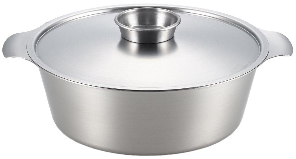 

Yoshikawa SJ1678 Luxury Stainless Steel Shabu Pot, 10.2 inches (26 cm)