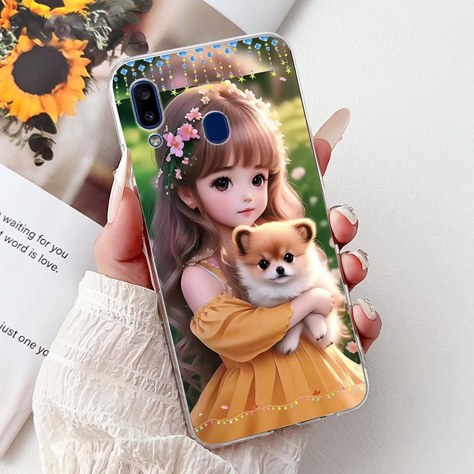 For Samsung Galaxy A10 A20 A30 Case A105F A205F A305F Cute Fashion Painted Cover Soft Silicone Case For Samsung A20 A 10 30 Bags