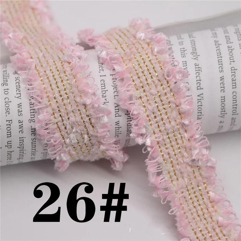 45 Yards Trim Vintage Embroidered Lace Sewing Lace Ribbon Fabric Handmade Costume Dress Sewing Trimmings Wedding Decoration