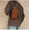 Men's Genuine Leather Retro Crossbody Chest Bag