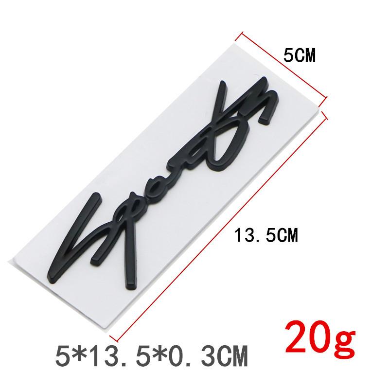 3D Car Styling SPORT Car Sports Word Letter Metal Car Sticker Trunk Emblem Badge Decal Decoration Auto Accessories