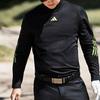 Adidas Half High Neck Pullover Casual Sports Long Sleeve T-Shirt Men Tops Black IT6871