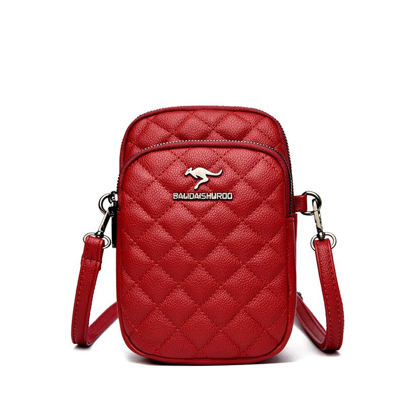 Mobile Phone Crossbody Women's Bag, Single-shoulder Mom's Bag, Fashionable Diamond-shaped Mobile Phone Bag