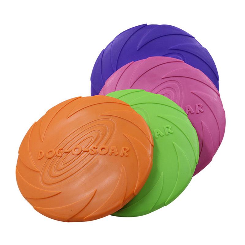Pet Dog Frisbee Silicone Flying Disc Toy For Large Dog Outdoor Playing Training
