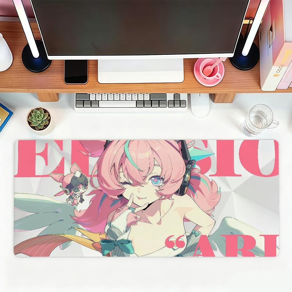 ZZZ Game Hoshimi Miyabi Ye Shunguang Evelyn Ellen Mouse Pad For Office Gaming And Keyboards NonSlip Large Waterproof
