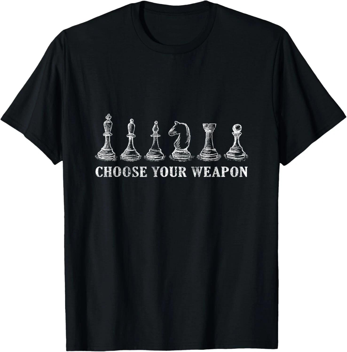 Choose Your Weapon Chess Retro Vintage Gift Unisex T-Shirt L