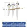 Divider Leather-Compass 4/6/8 Inch Metal-Compass Leather Divider Tool Carbon Steel Scriber for Woodworking Geometry