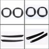 ABS Carbon Fiber Pattern Car Front and Rear  Decorative Circle For Fiat 500 2016+ Car Side Trim Strips Accessories