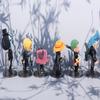 6Pcs Cartoon Anime One Piece Luffy Chopper Sanji Zoro Brook Black Coat Figure Car Decoration Toys Doll Action Model Kids Gift