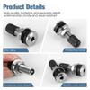 Brass Tire Valves Stem For Vehicle Motorcycle Tubeless Tires Crimped Installation Corrosion Resistant Durability Design