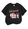 Kids Boys Girls Casual Short Sleeve O-neck 100% Cotton T-shirt, Fashion Cute K-pop Girl Group Print Soft Breathable Tee for Summer Daily Wear