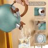 2.6QT Tea Kettle Stainless Steel Whistling Tea Kettle Flat-bottomed Boiling Water Kettles Stovetop Water Boiler for Home Kitchen