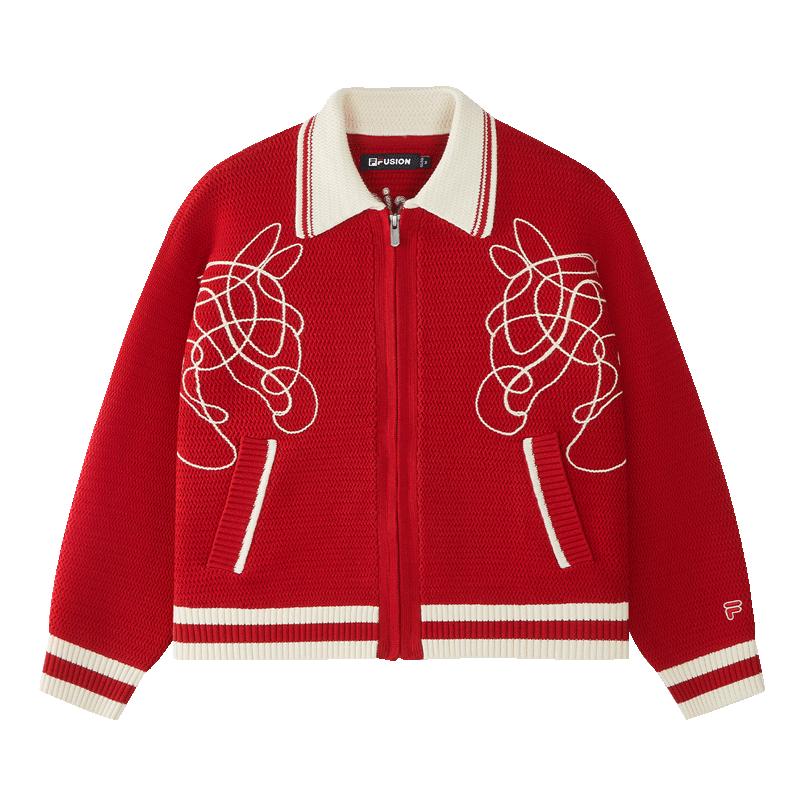 FILA FUSION Women s New Spring 2026 Knitted Cardigan S